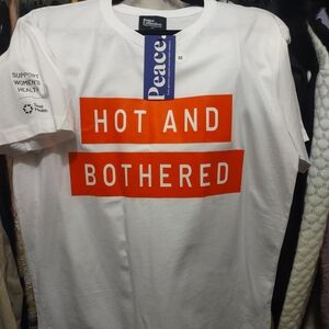 Peace White and Orange Graphic Tee